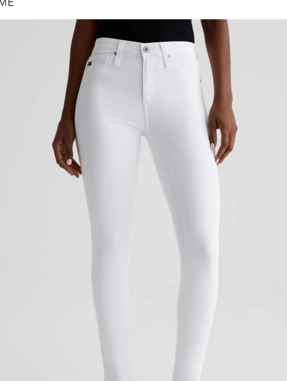 Ag Adriano Goldschmied White Legging Ankle Skinny Jeans